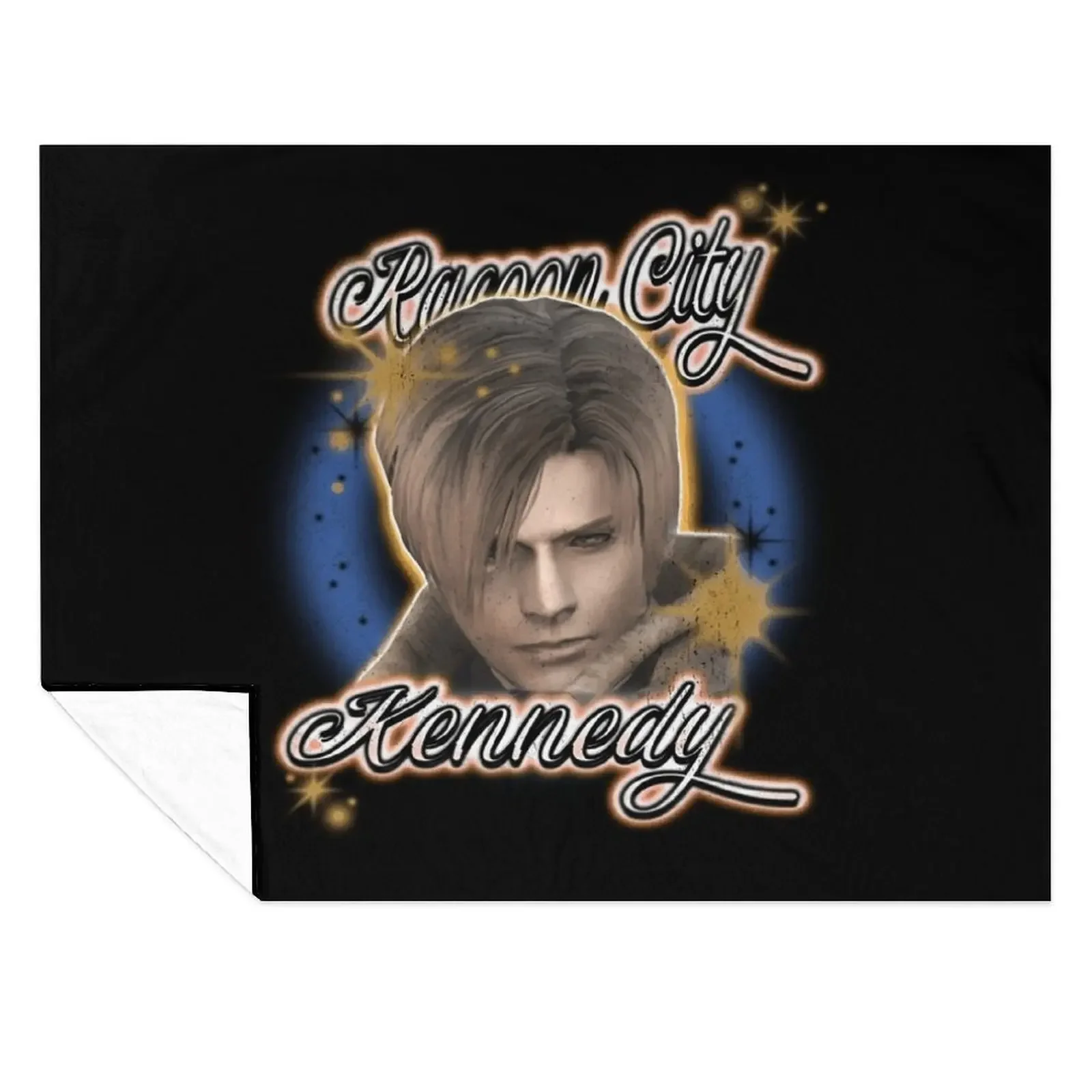 

Leon Kennedy Vintage Airbrush \t \t Throw Blanket Soft For Baby Designers Picnic Blankets