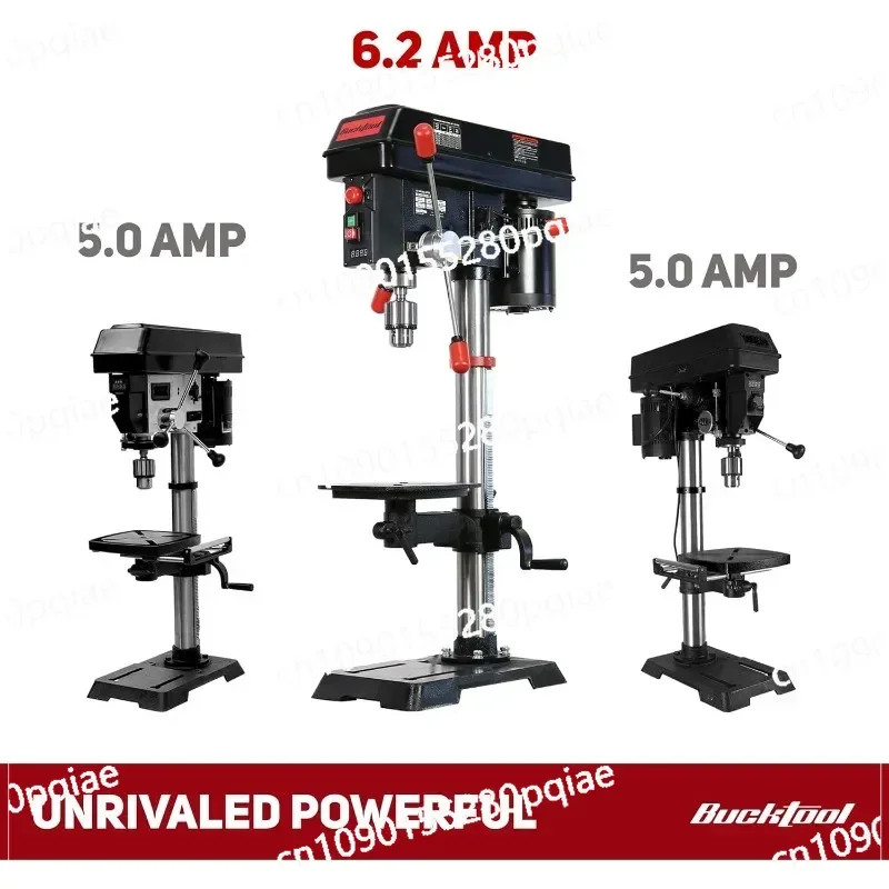 12 INCH 6.2A Professional Bench Drill Press, 3/4HP Powerful Benchtop Drill Press, Variable Speed Drill Press