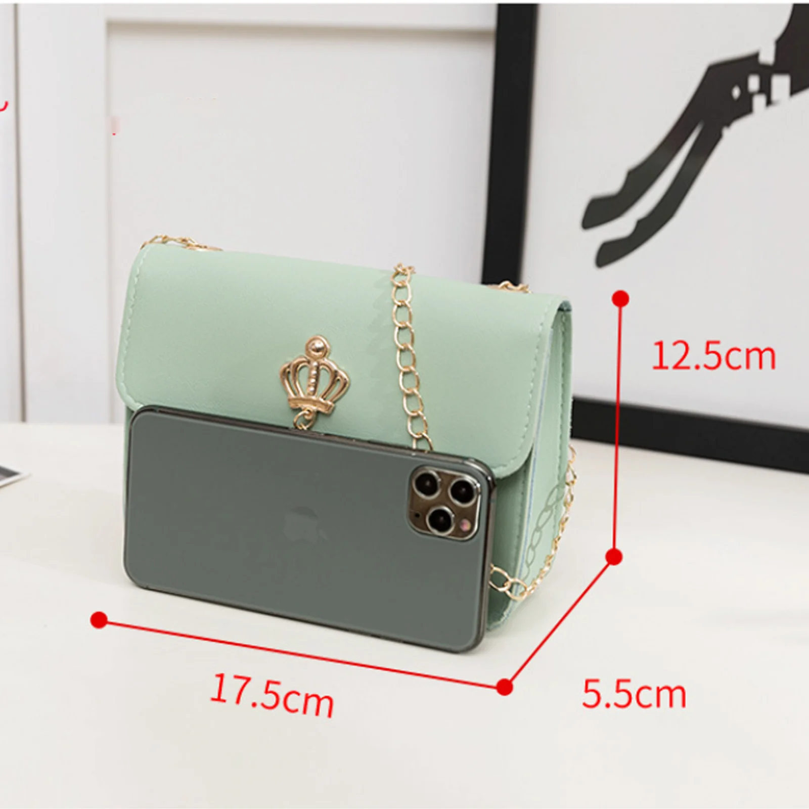 2023 New Fashion Female Shoulder Bag Chain Simplicity Women'S Shoulder Crossbody Casual Trendy Phone Bag Square Bags