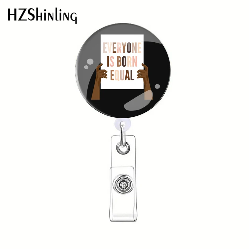 2023 New Equality No One Is Your Retractable Badge Reel ID Card Holder Nurse Doctor Student Card Reel Office Accessories