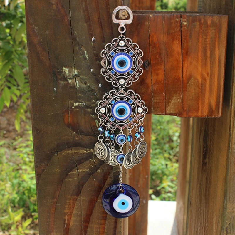 Turkish Blue for Evil Eye Amulets Wall for Protection Hanging Lucky Pendant Car Garden Home Decorations Good Luck Blessing Gift