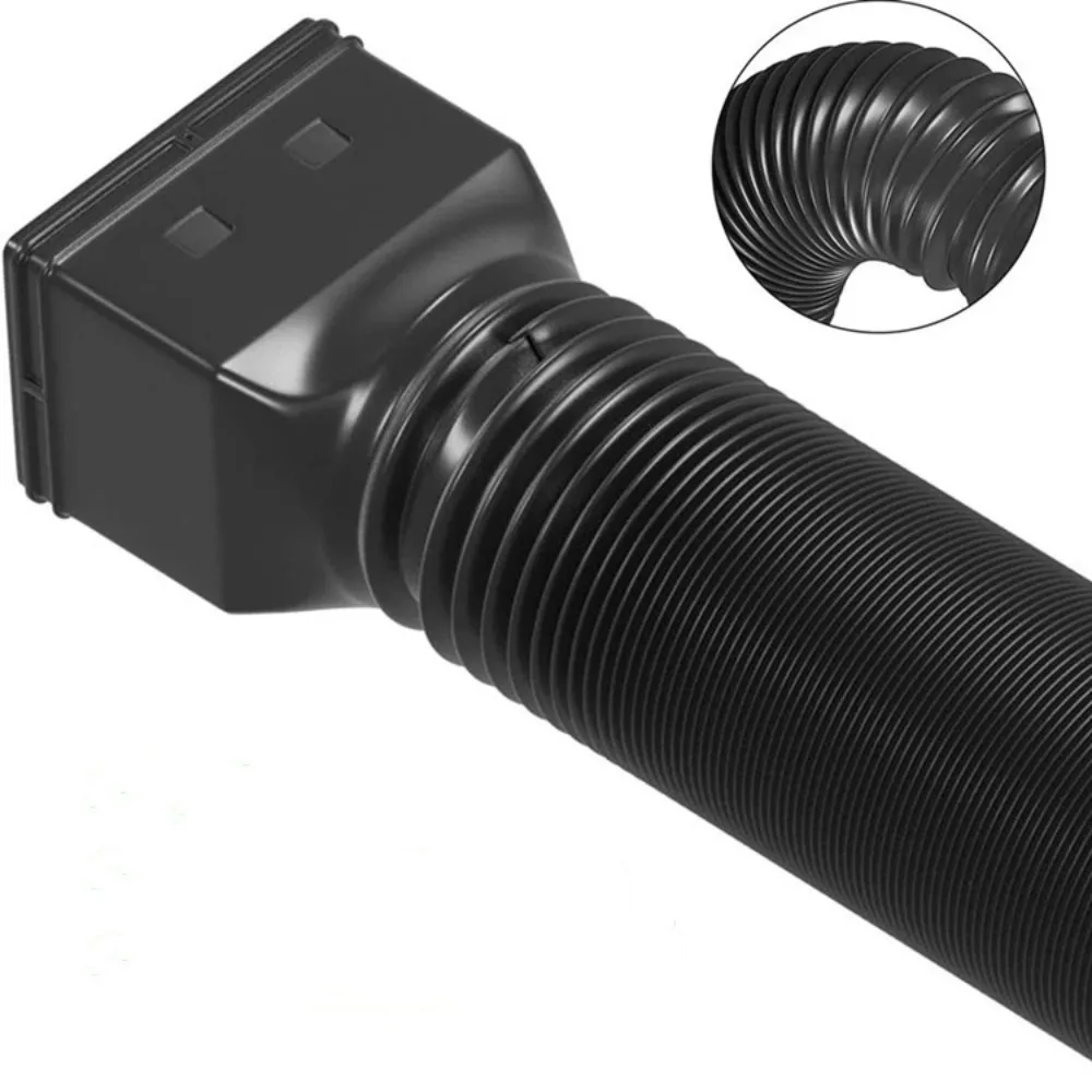 Retractable Rain Gutter Downspout Extensions Rainwater Drainage with Screws Flexible Drain Downspout Adjustable
