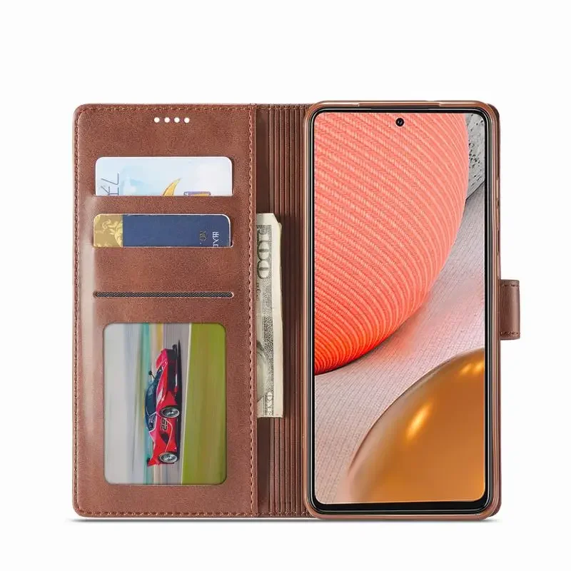 Leather Wallet Flip Case For Samsung Galaxy A54 A34 5G A14 A13 A23 A73 A24 A04 A33 A53 A73 A52 A42 A32 A12 A22 A02 Phone Cover