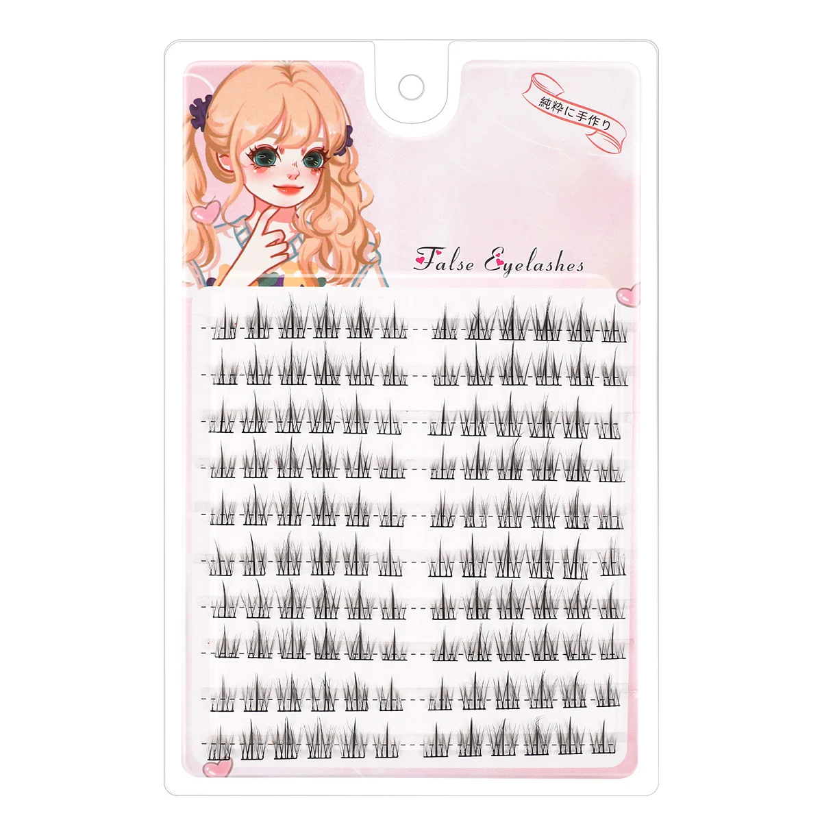 Manga Lashes Optics Little SAFIndividual Clusters, Natural Cos Eyelash Extension, Maquillage coréen, DIY False Eyelashes, 120 Pcs