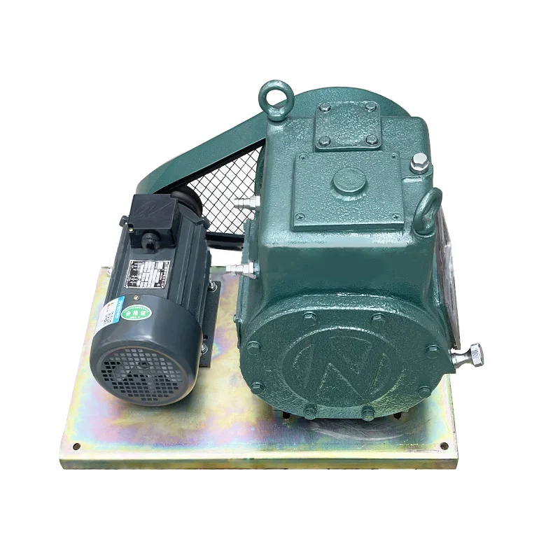 Two-Stage Belt-Driven Oil-Free Rotary Vane Industrial Sump Pump Low Pressure Vacuum Pump with Customizable OEM Options