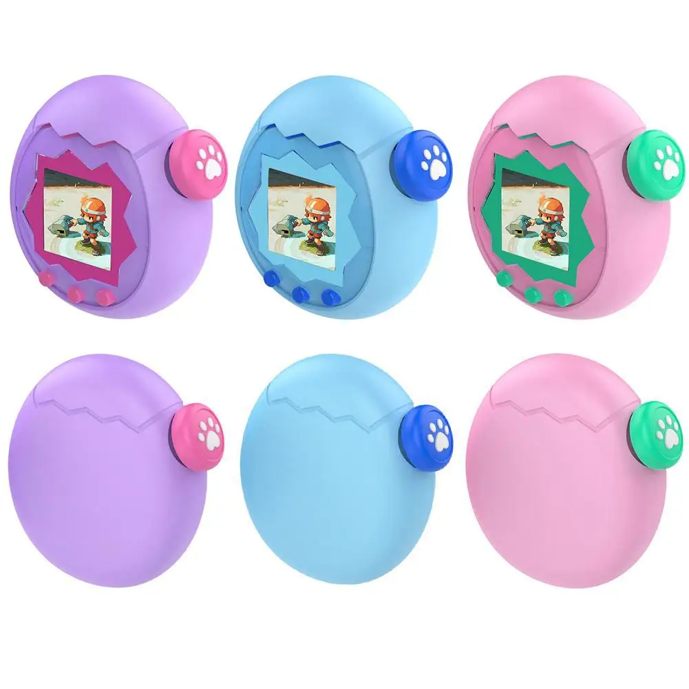 Liquid Silicone Case for Tamagotchi Paradise With TPU Screen Protector, Anti-Scratch Shockproof Protective Cover Games Accessory