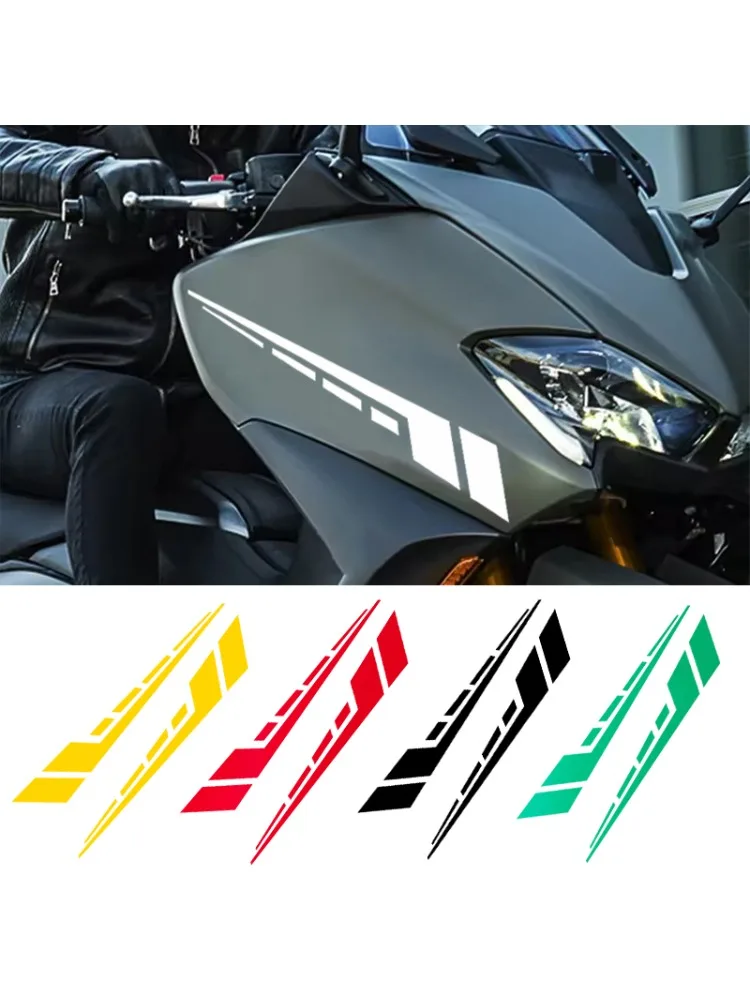 Motorrad-Vorderkotflügel-Kombi-Aufkleber, universelle reflektierende, wasserdichte Aufkleber für Yamaha R1 R3 MT07 MT09 Zubehör