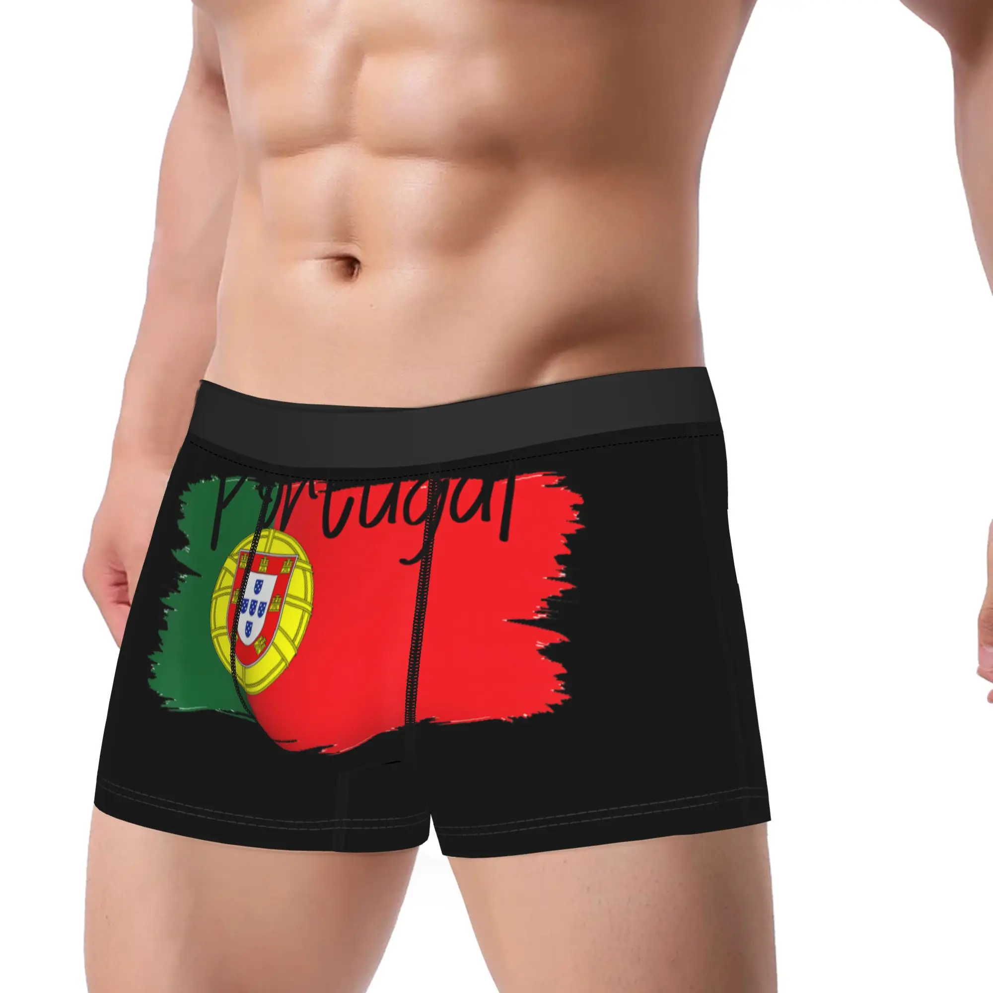 Portugal Flag  Underwear  Custom DIY Trunk Trenky Men Underpants Comfortable Shorts Briefs Gift