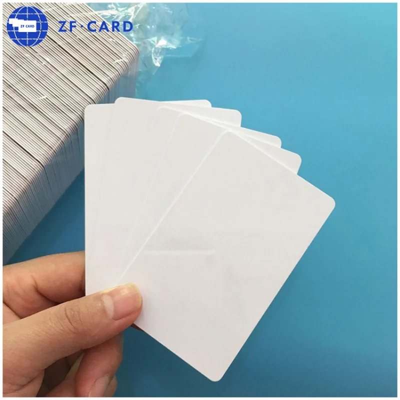 100PCS CR80 30mil PVC Blank White Card For Zebra / Evolis / Fargo / Thermal Printer