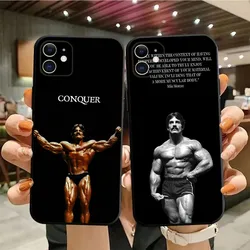 Bodybuilding Mike mentzer Phone Case For iPhone15,14,13,12,11,Pro,Max,Plus,Mini,X,XS,XR,8,7,6,S,Plus,SE Soft Black Case