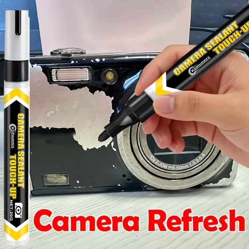 Touch‑Up Paint Pen for Camera Body Edges Corners, Scratch Chip Repair Marker, Precision Fine Tip Quick‑Drying