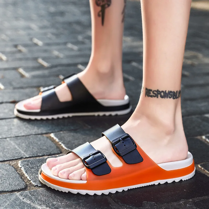 Casual Fashion Sandals Summer 2022 Outdoor Beach Open Toe Slippers Trend Flat Comfortable Large Size Sandalias Zapatillas Hombre