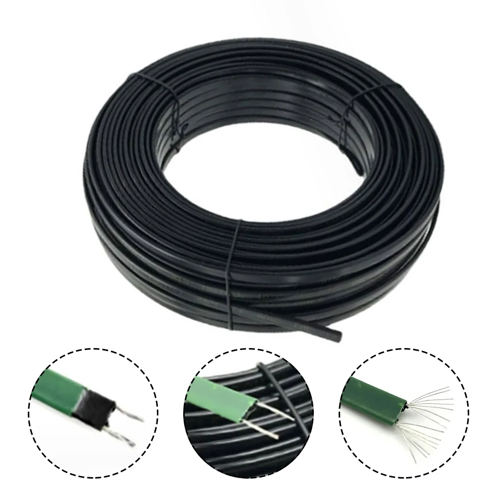 20W/M DXW-8 10m 50m Flame Retardant Heating Belt Self Temperature Limiting Water Pipe Protection Roof Deicing Heating Cable