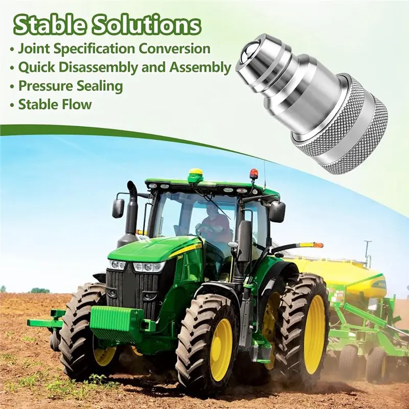 Y42A-For For Pioneer Male Coupler To For Iso Fitting Hydraulic Adapter 4060-4MB For Tractor Farm Vehicle