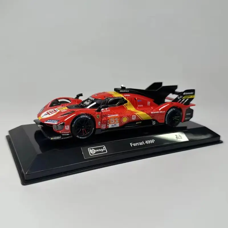 1/43 Bburago Ferrari 499P Dust Cover 24h Le Mans Rally Champion Porsche 963 BWM M Hybird V8  Lamborghini SC63 Die Cast Car Model