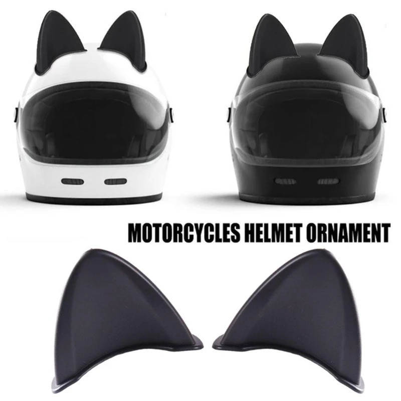 Casco de motocicleta Universal con orejas de gato, decoración para deportes al aire libre, cuernos de diablo, esquina, accesorios de decoración para casco de motocicleta, 2 uds.