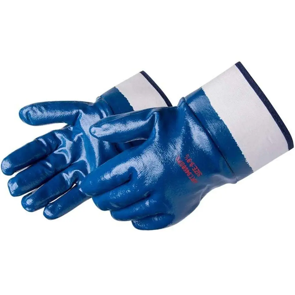Glove amp Safety 9460SP Fully Coated Nitrile Gloves with 21 2 Safety Cuff, Jersey Lined, AbrasionResistant Grip, Industrial Wor