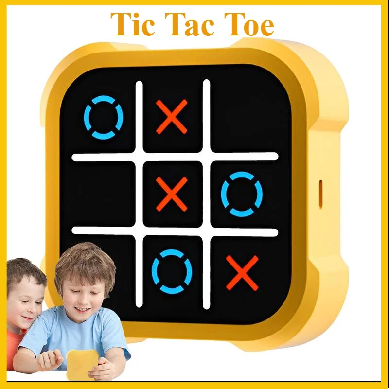 

Tic Tac Toe Bolt Game, 3-in-1 Handheld Puzzle Game Console, Portable Travel Games for Educational and Memory Growth