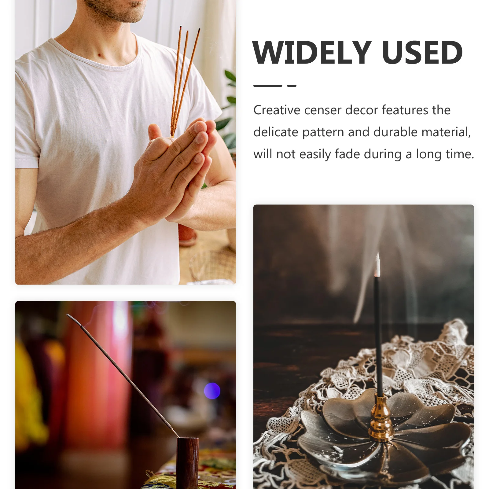 

Lucky Wealth Golden Flower Censer Inserts Plastic Buddhist Decoration Sacrifice Supplies Temple Accessories