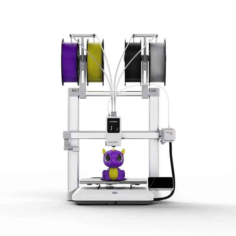 Anycubic Kobra X Automatic FDM 3D Printer Portable Industrial USB Connected Label Card PLA 220x220x250mm Tempered Glass