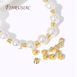Venta al por mayor, tapas de cuentas pequeñas de Metal chapado en oro de 18K, cono para suministros de joyería, tapa de borla, accesorios de joyería con borlas DIY