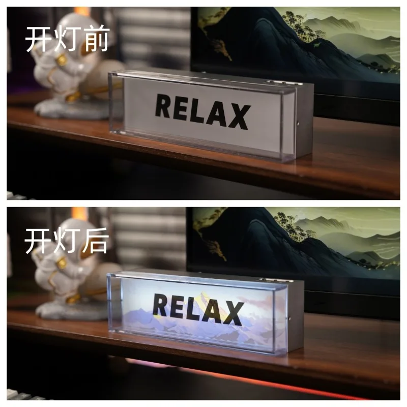 

Table essential e-sports room decoration aluminum alloy desktop ambient light electrical light creative advertising