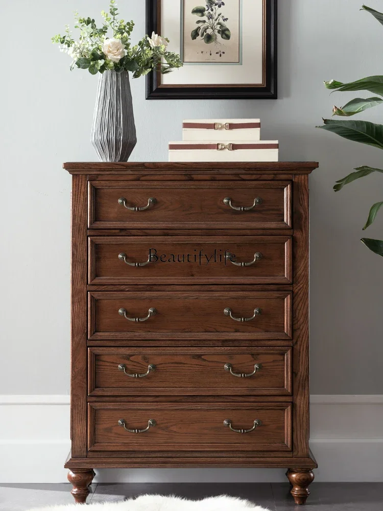 American country chest of drawers Italian storage solid wood chest of drawers