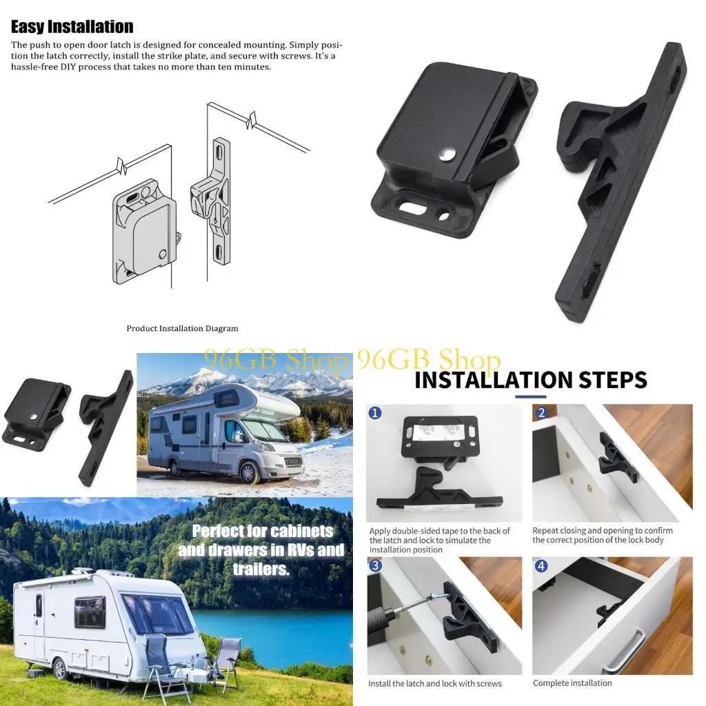 

96 ГБ морские защелки ящиков универсальный толкай, закрыть захват шкаф