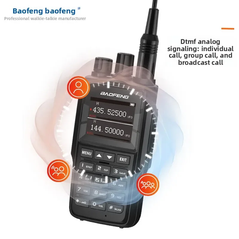 

2025 Baofeng UV22L Outdoor High-power Walkie-talkie One-click Frequency Matching Dual-frequency Dual-segment