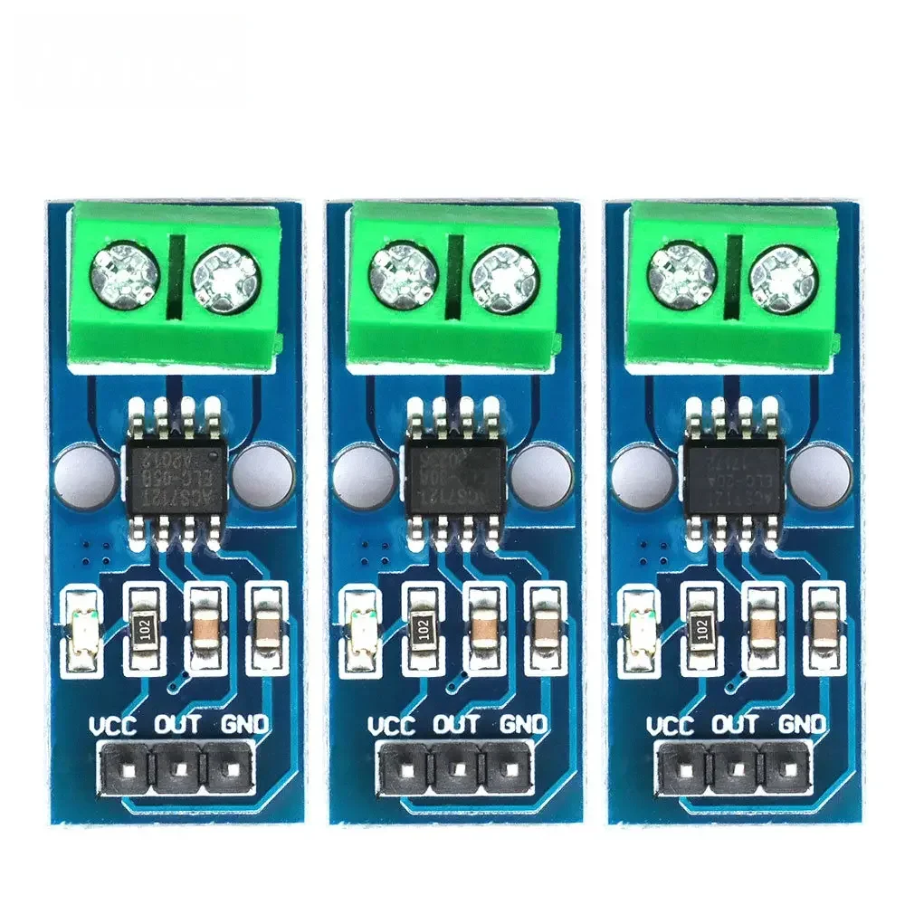 Adjustable ACS712 Current Sensor Module - Hall Effect 5A-30A Detection, Compatible with Arduino and IoT Devices