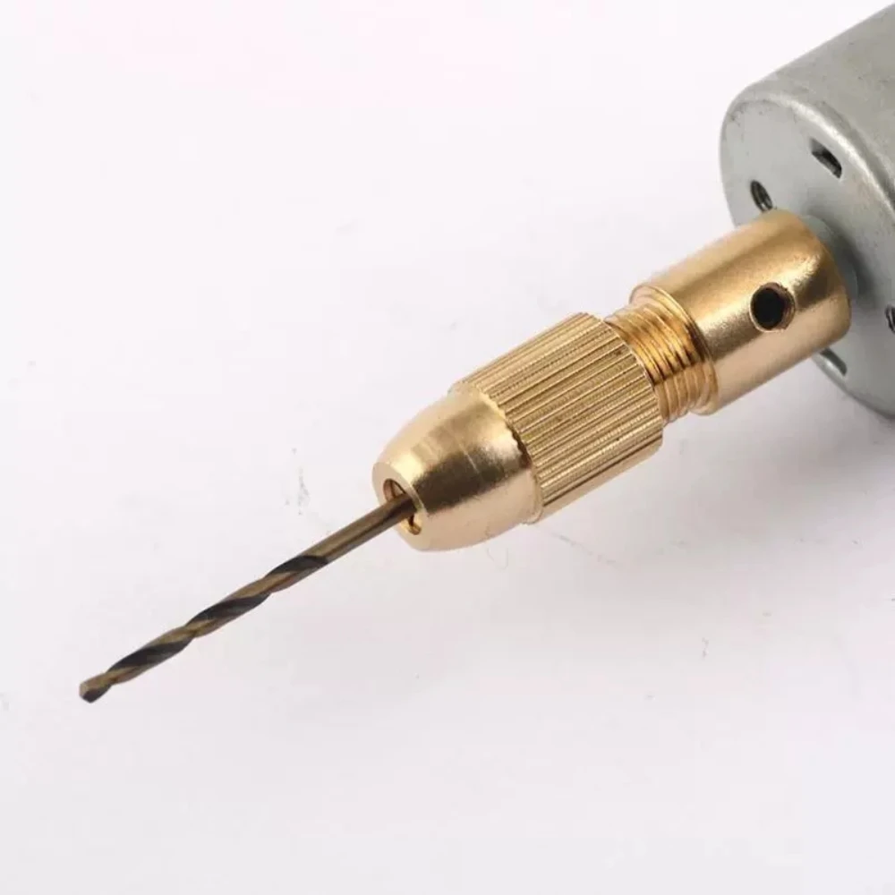 Micro Electric Drill Copper Chuck/Small Electric Drill Self Tightening Drill Chuck/Hand Electric Drill Woodworking Copper Chucks