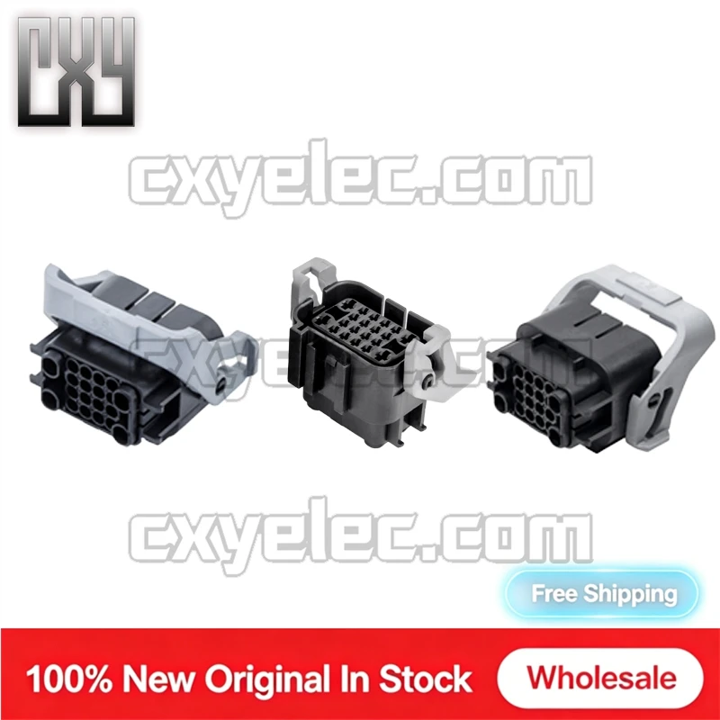 936777-2 20Pin Female Connector Housing Only Mixed 4mm Sealable Black With Lock For Car Power Signal Wiring Harness`