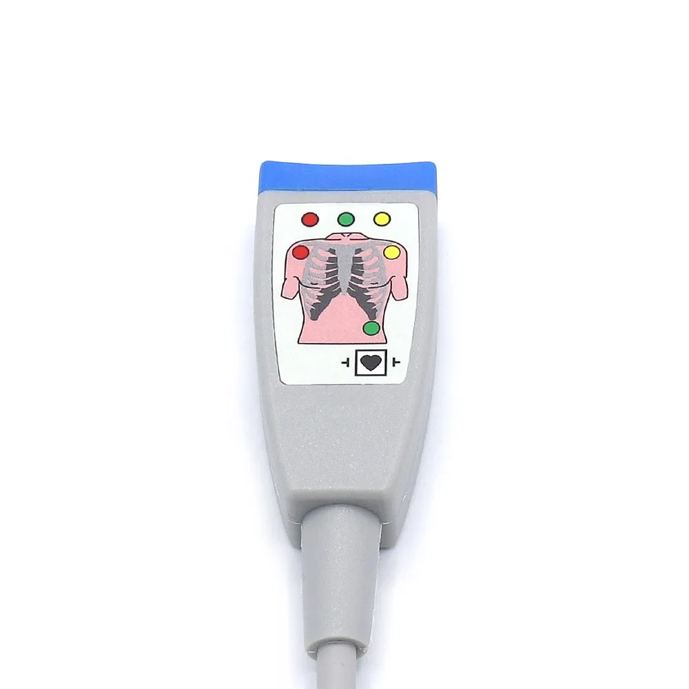 M1669A MP Series Compatible 3 Leads  ECG Trunk Cable AHA/IEC Standard 12 Pins