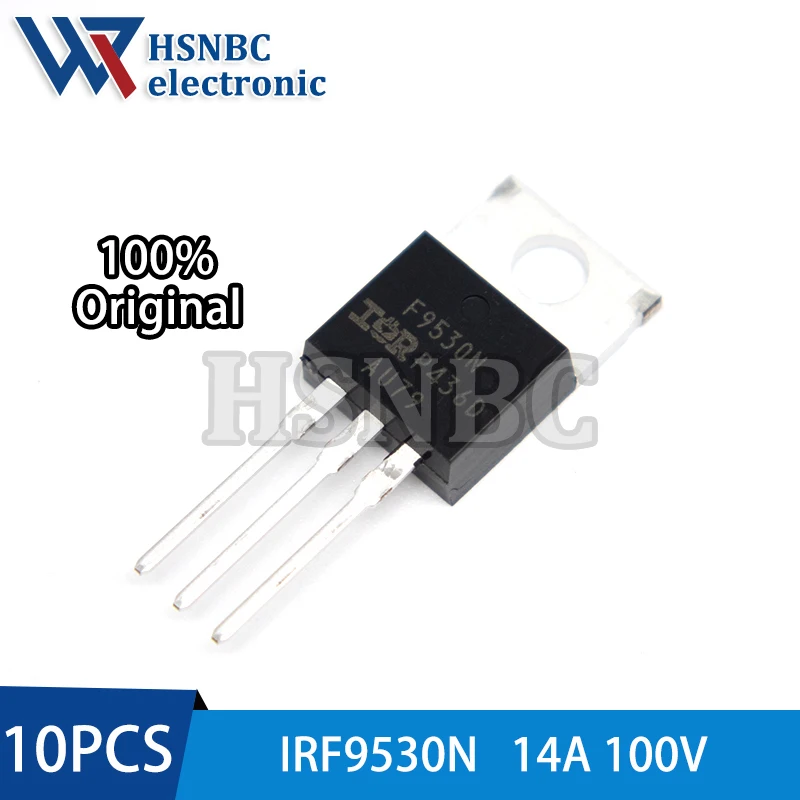 

10PCS IRF9530N IRF9530NPBF F9530N IRF9530 TO-220 100V 14A P-Channel Power MOSFET Transistor 100% New Original
