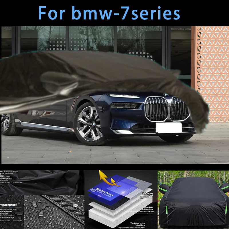 

For bmw-7series Outdoor Protection Full Car Covers Snow Cover Sunshade Waterproof Dustproof Exterior Car accessories