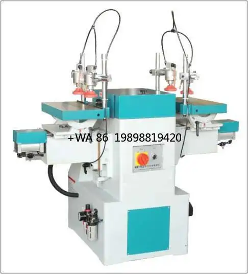Horizontal Double End Woodworking Mortiser Chair Leg Hole Slot Making Chisel Tenoner Driller Machine
