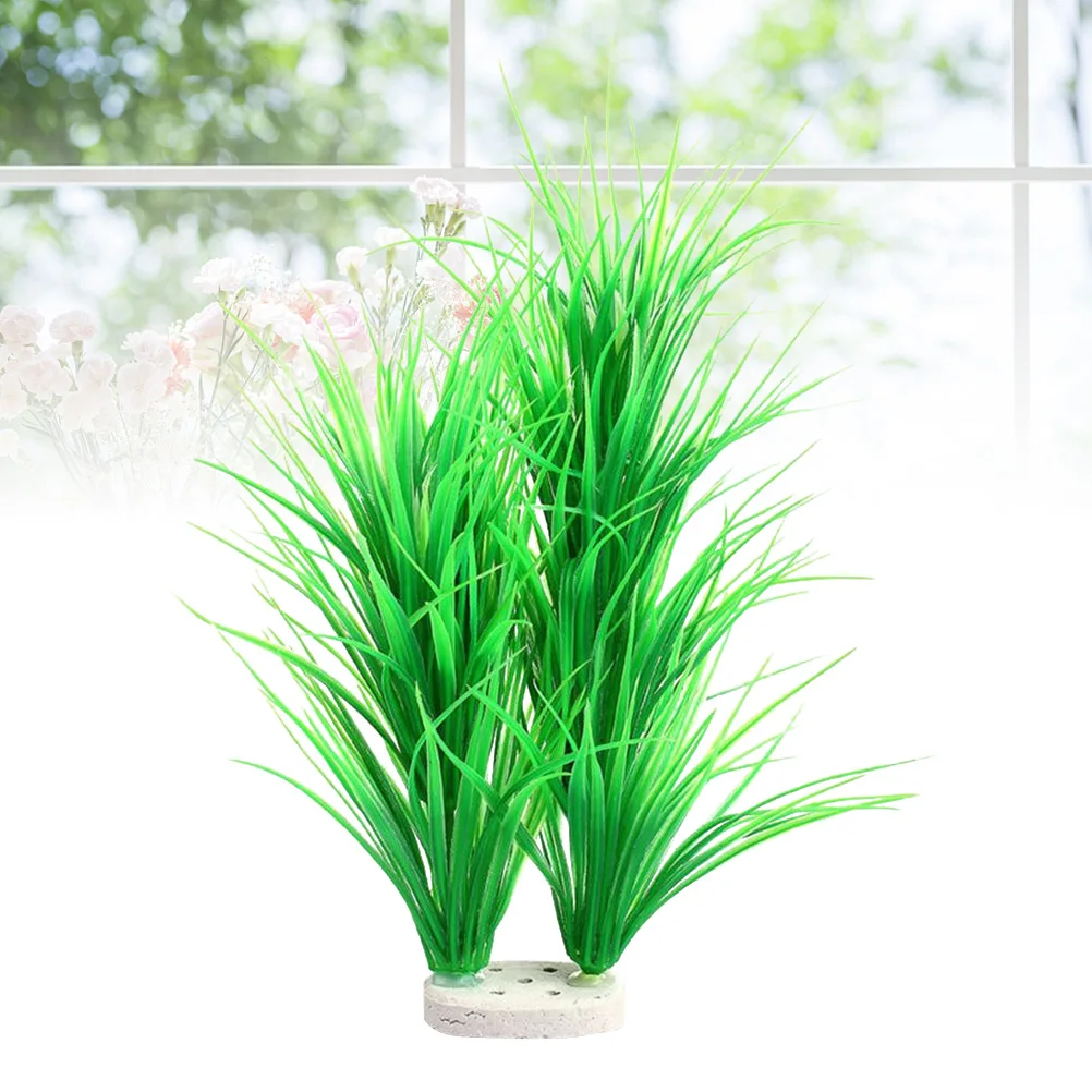

Aquarium Artificial Plant Realistic Water Grass Decorations Fish Tank nament Scallion Grass Easy Maintenance Plastic Material