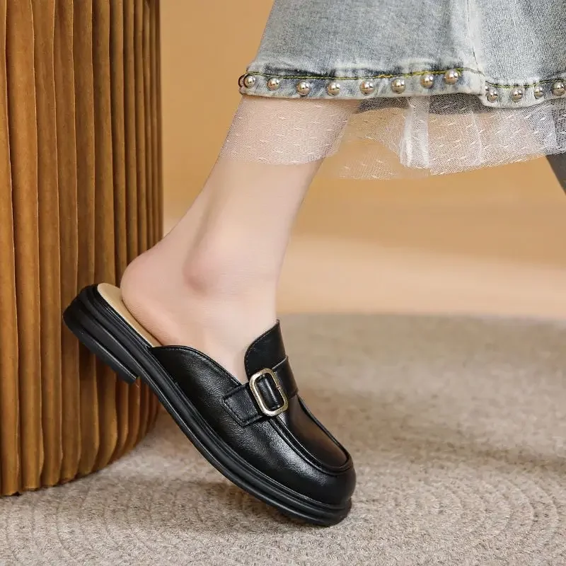 Woman Slippers Soft Rubber Sandals Low Heel Slides Sabot Shoes For Women Luxury Elegant And Fashionable Shoe Wholesale Bulk Sale