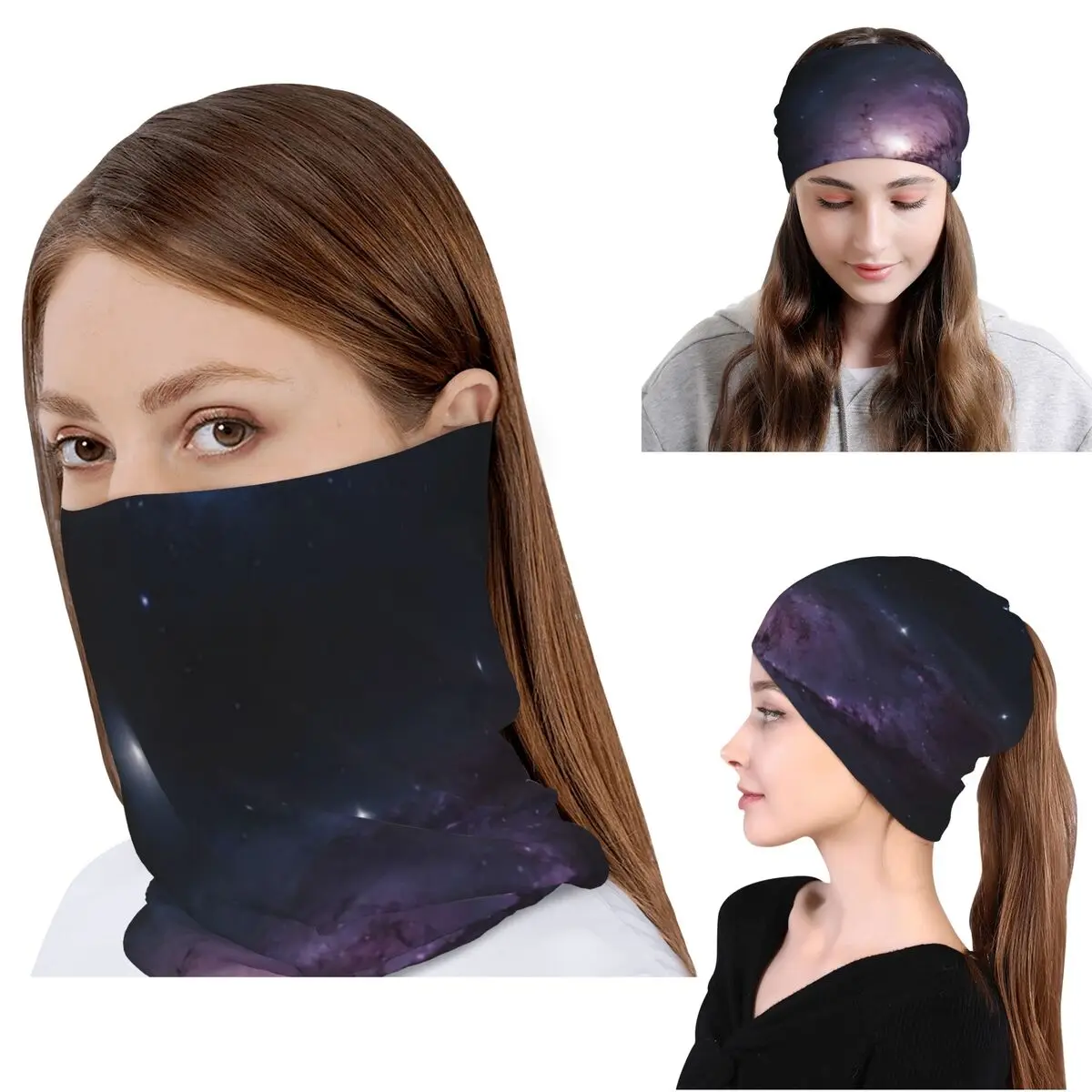 Cloak Galaxy Universe Planets Bandana Halstuch Wickelschal Multifunktions-Gesichtsmaske Mütze für Männer Frauen Erwachsene Winter