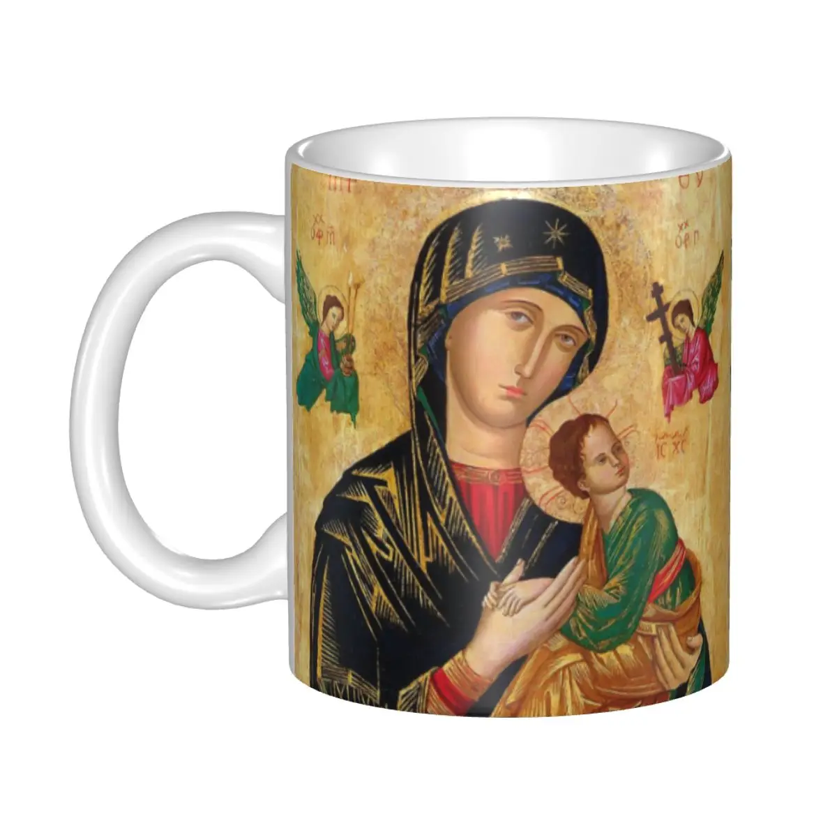 Our Lady Of Schoenstatt Coffee Mug DIY Custom Virgin Mary Catholic Saint Ceramic Mug Creative Gift