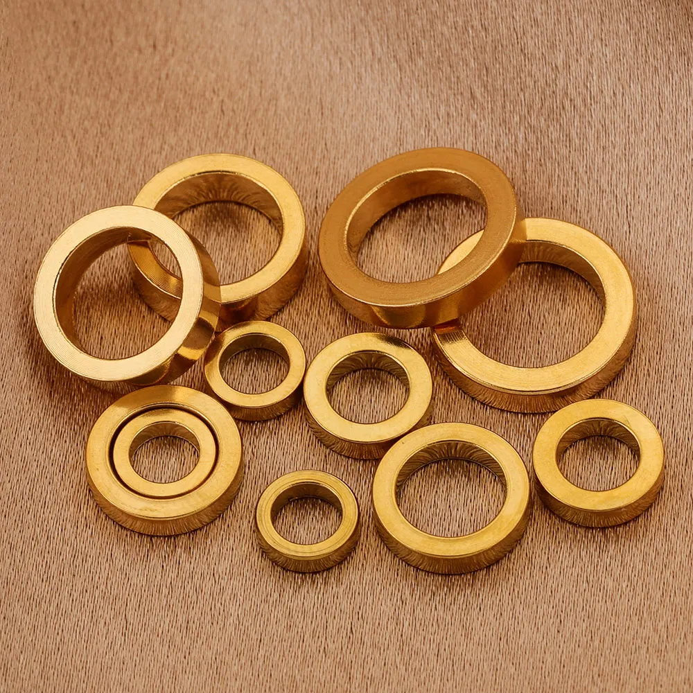 10pcs Stainless Steel No-Fade Gold Plated PVD Large Hole Spacer Bead DIY Bracelet Necklace Jewelry Making Accessories Wholesale