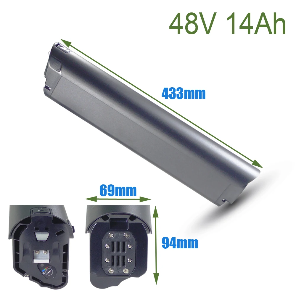 

Semi-Integrated Long-Range Spare Electric Bike Battery 48V 12.8Ah 14Ah For Lectric XPeak High-Step 1.0 Step-Thru 1.0 XPress 750