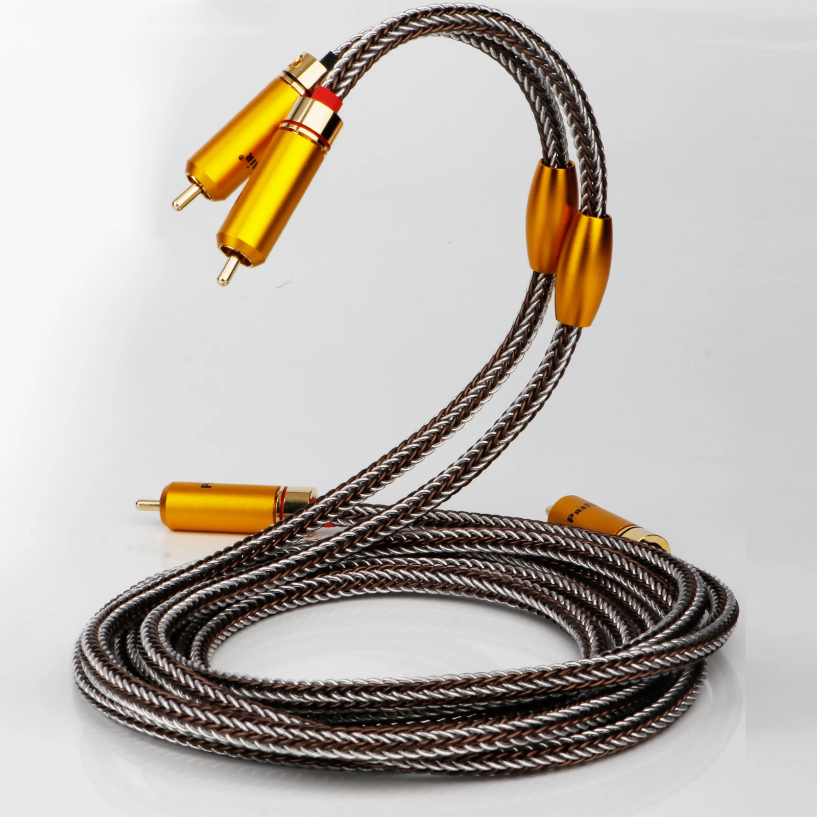HIFI 16-adriges RCA-Kabel XLR-Kabel Verlängerungskabel OCC versilbertes 3-Pin XLR-Audiokabel für Mikrofon DAC – Detail 1