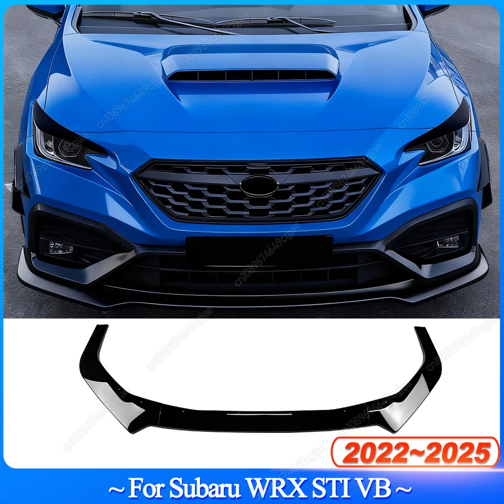 

For Subaru WRX STI VB 2022-2025+ Car Front Bumper Lip Spoiler Diffuser Splitters Body Kit Aprons Cover Guard Trim Bodykit Tuning