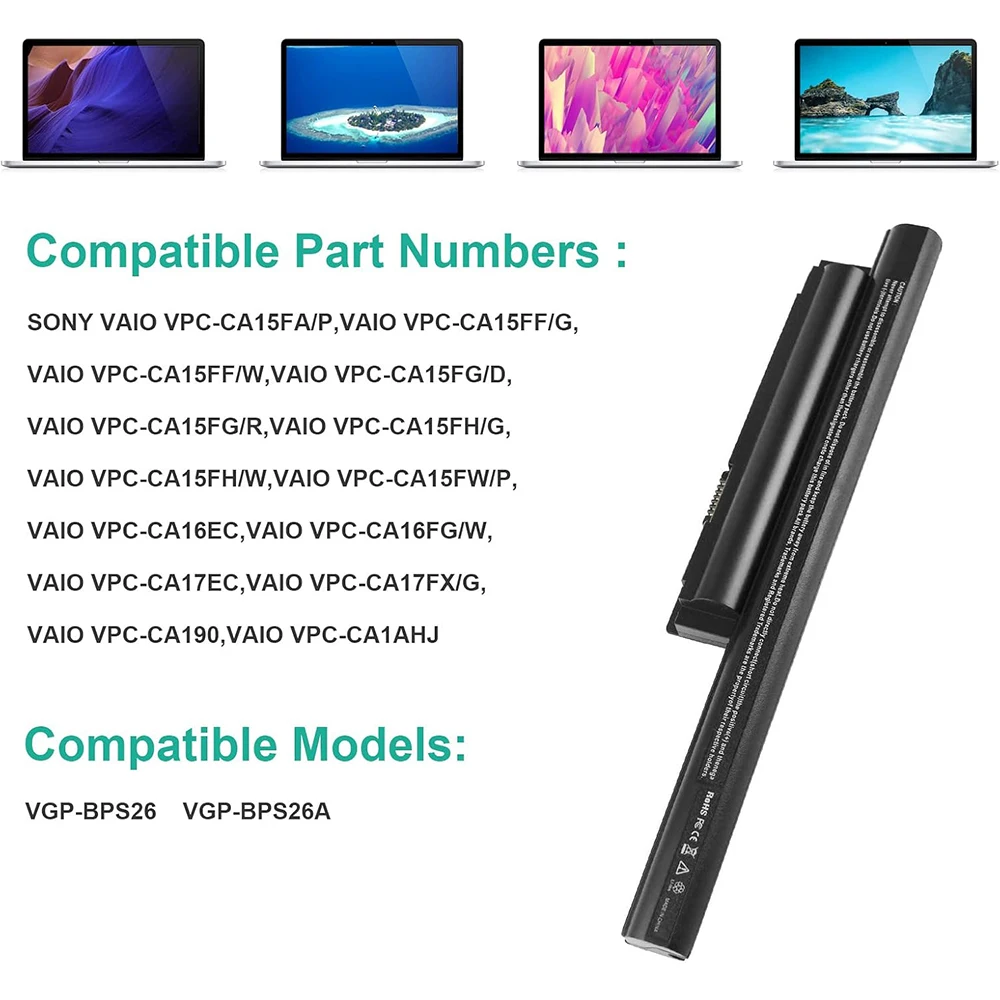 BPS26 PTOP Battery Furey VGP-BPS26 VGP-BPS2P-BPS2FP-61AL PCG-611AL PCG-71713L. PCG -71912L