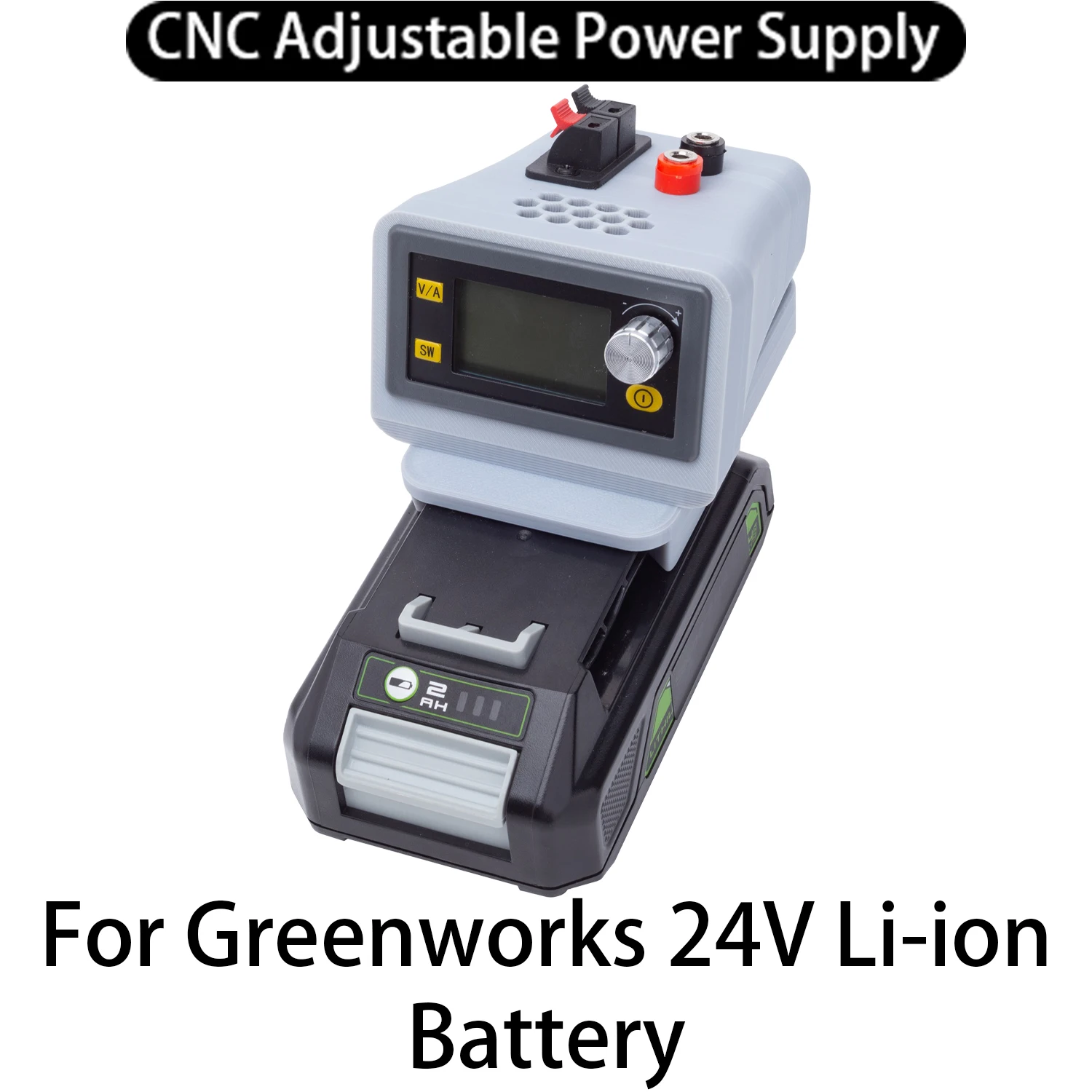 CNC Adjustable DC Power Supply for Greenworks 24V Li-ion Batery Adapter Buck-Boost Controllable Power Supply