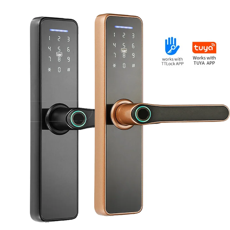 High quality waterproofing smart door  Lock Door Fingerprint Wifi Ttlock Door Lock