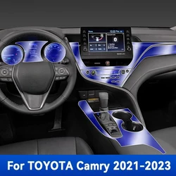 Car Door Center Console Media Dashboard Navigation TPU Anti-scratch Protector Film For TOYOTA Camry 2021-2023 XV70 Car Interior