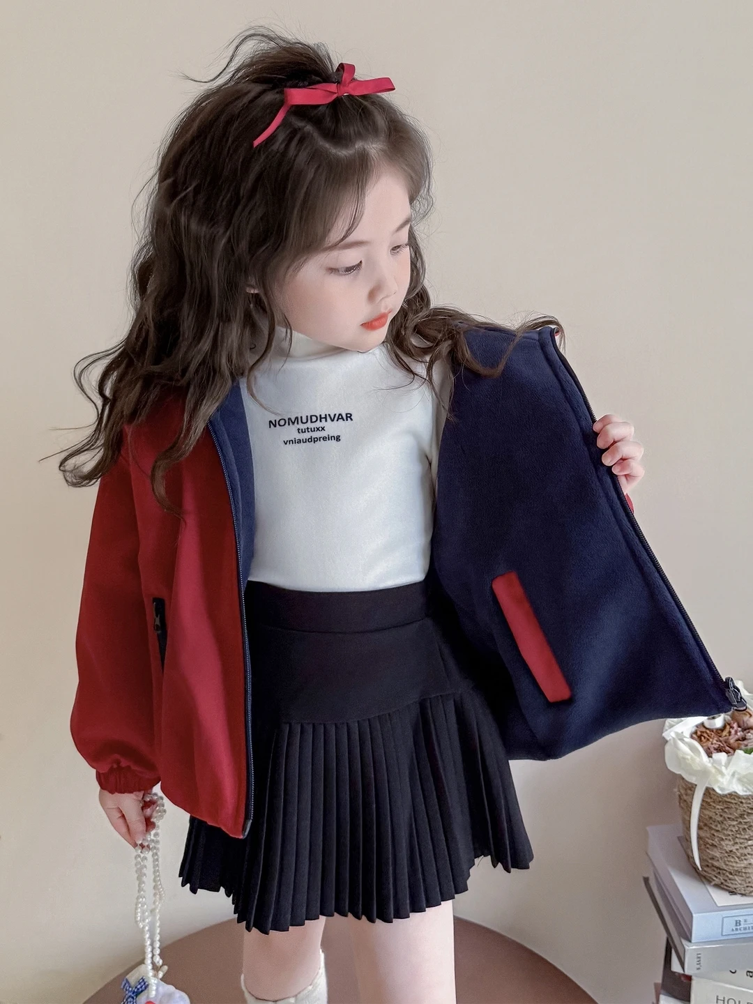 Thiened Fce Hooded Cotton Jaet Children's Winter Clothes Warm Cotton Coat Long Sve Zipper Closure Printed Design