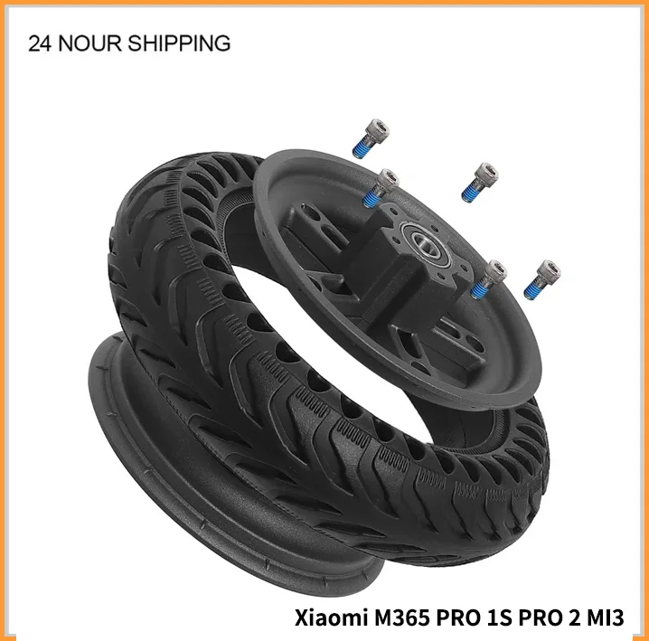 Electric Scooter  Aluminum Hub 8.5 Inch Split Wheel Hub Solid Tire Replacement Parts for Xiaomi M365 1S Pro Pro2 Mi3 Rear Hub